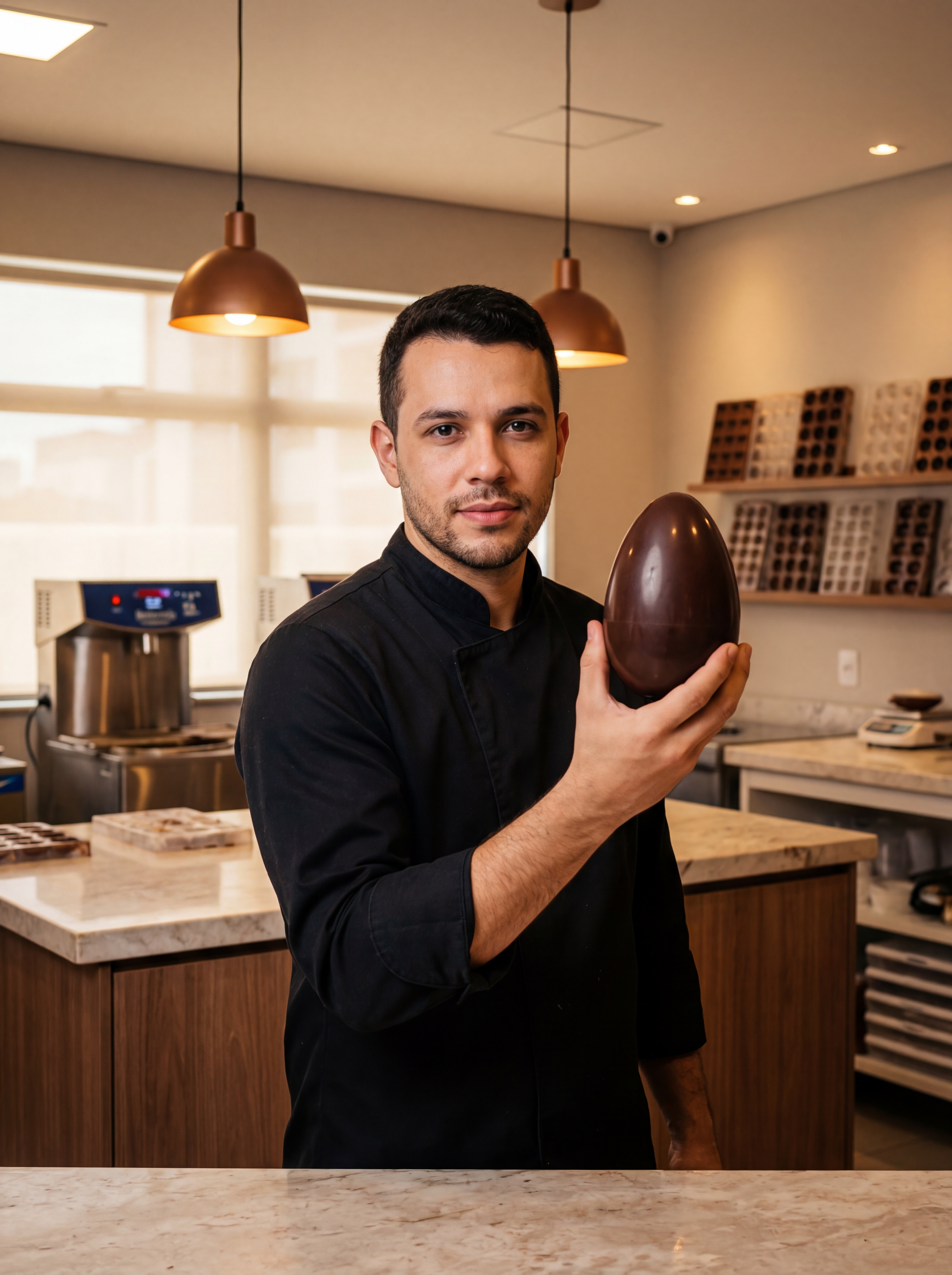 Chef Athos Signolira, chocolateiro especialista em ovos de Páscoa